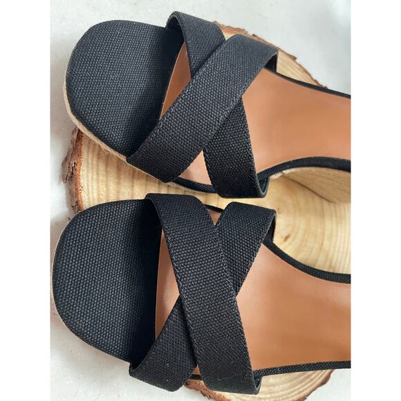 Lucky Brand women’s wedge black size 9 - Picture 2 of 8